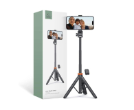 Tech-Protect L03S Selfie Stick Tripod Pilot Bluetooth (max 148cm) czarny - 1228044 - zdjęcie 1